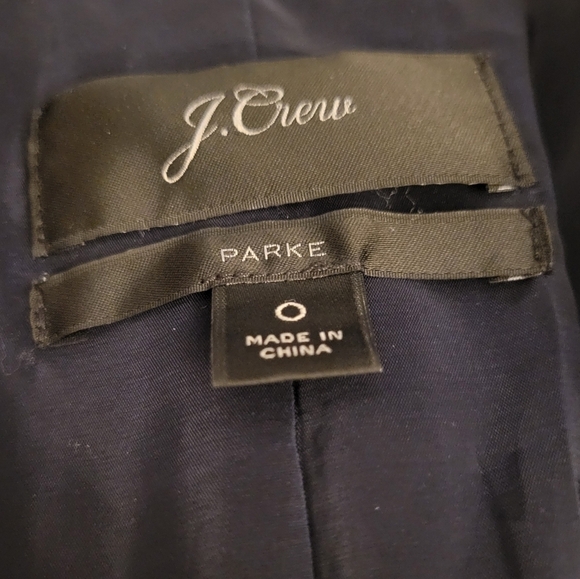 J. Crew Gingham Parke Blazer Jacket Navy Blue White Check Women's Size 0 L1908 - Picture 5 of 13